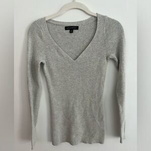 Banana Republic Light Gray Knit Top